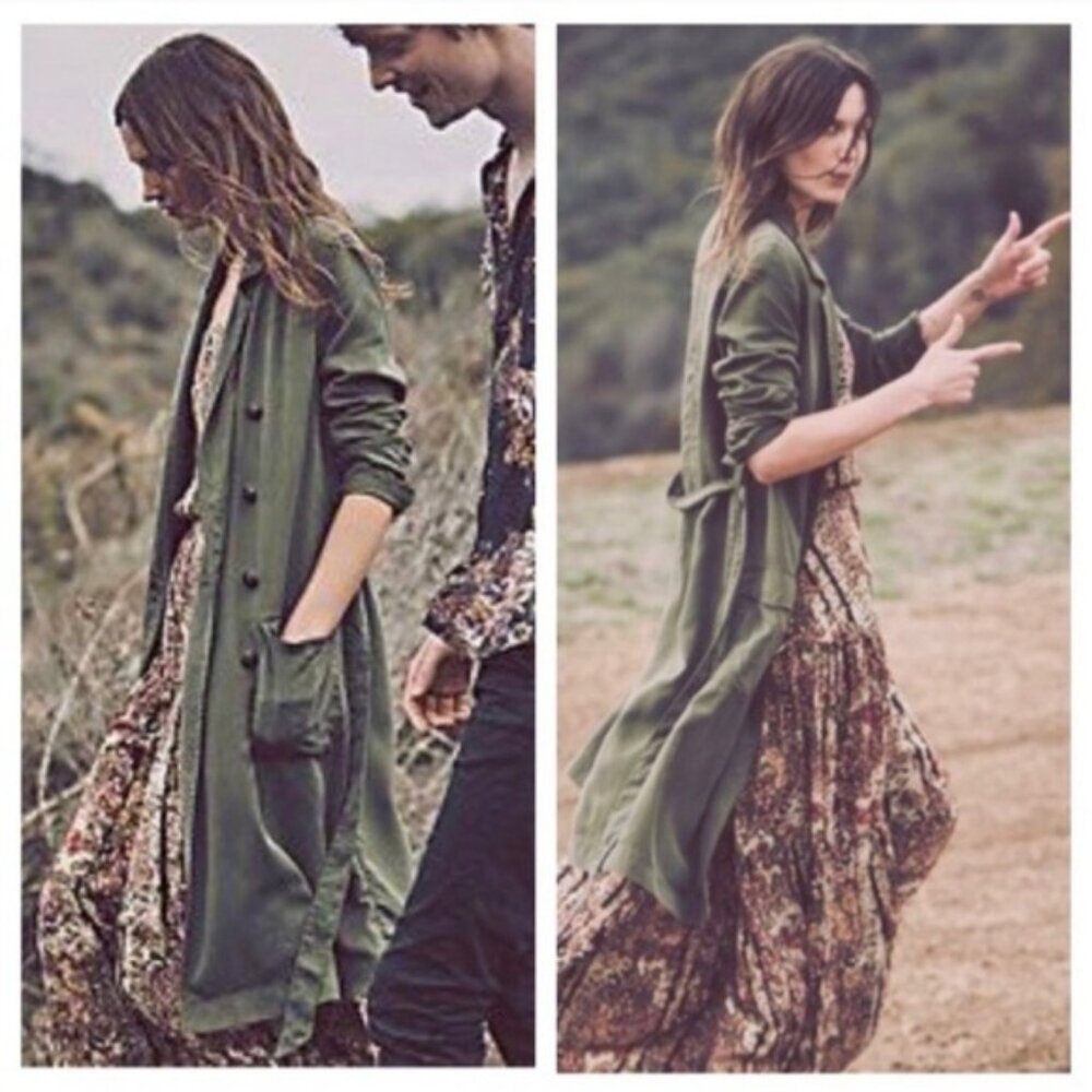 Free People Sensual Military Jacket - XS